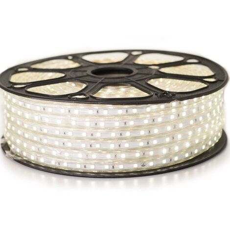 Sysled – Ruban LED 5050 blanc neutre étanche IP68 – 60 LED/m – Longueur 50 mètres – 1080 lumens/m – Économie d’énergie 86%