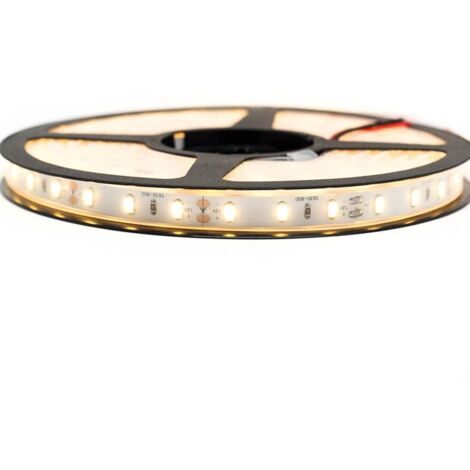 Sysled – Ruban LED blanc chaud 5m – 60 LEDs/m – IP68 étanche – 12V 5.5W/m pour éclairage professionnel – Installation facile