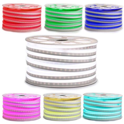 Sysled – Ruban LED flexible RGB 25m IP67 – 2835 60LED/m – Éclairage décoratif extérieur – Installation rapide sans transformateur