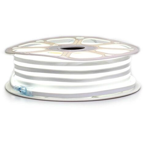 Sysled – Ruban LED néon flexible 25 mètres – Blanc froid 6000K – Lumens 1200/m – Étanche IP68 – Pour éclairage intérieur et extérieur