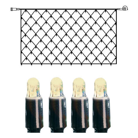 System LED "LED Lichternetz 2x1m" 100 LED´s, warmweiß, IP44