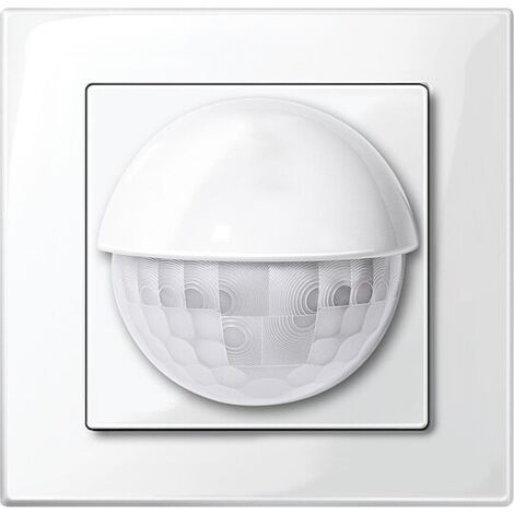 System M, Bewegungsmelder Argus 180 Unterputz-Sensor Modul Merten, polarweiß glänzend