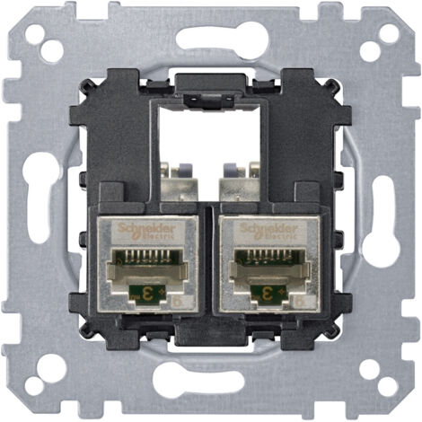 System M, mecanisme RJ45 Double cat5 STP (MTN4575-0012)