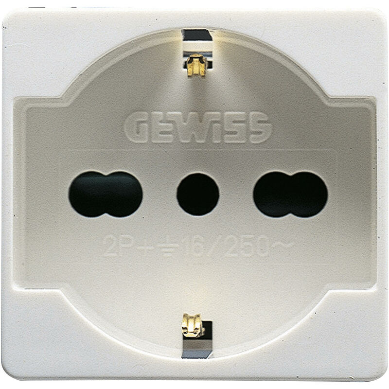 Gewiss Presa Standart Italiano Tedesca 250v 2p 16a Gw20246