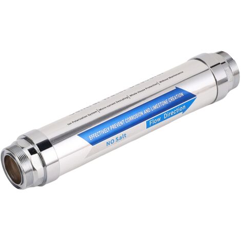 Système adoucisseur d'eau compact magnétique sans sel, anti-calcaire, pour toute la maison (douche, lave-vaisselle, chauffe-eau solaire) - 1/2 pouce (DN15)