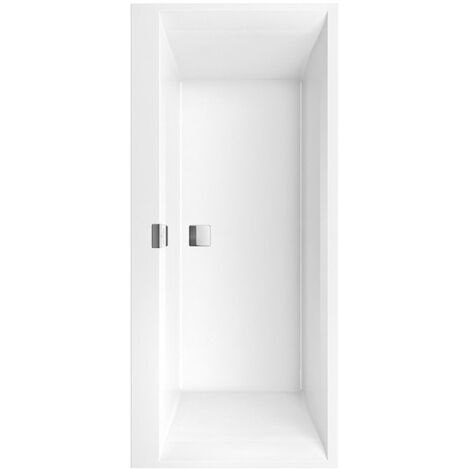 Système Balnéo, Squaro Edge 12, Baignoire, UBQ180SQE2DV, Rectangulaire, Quaryl®, 1800 x 800 mm, blanc, Hydropool Entry (HE),