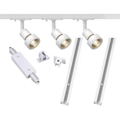 Système complet 1 phase ensemble à haute tension LED GU10 blanc SLV