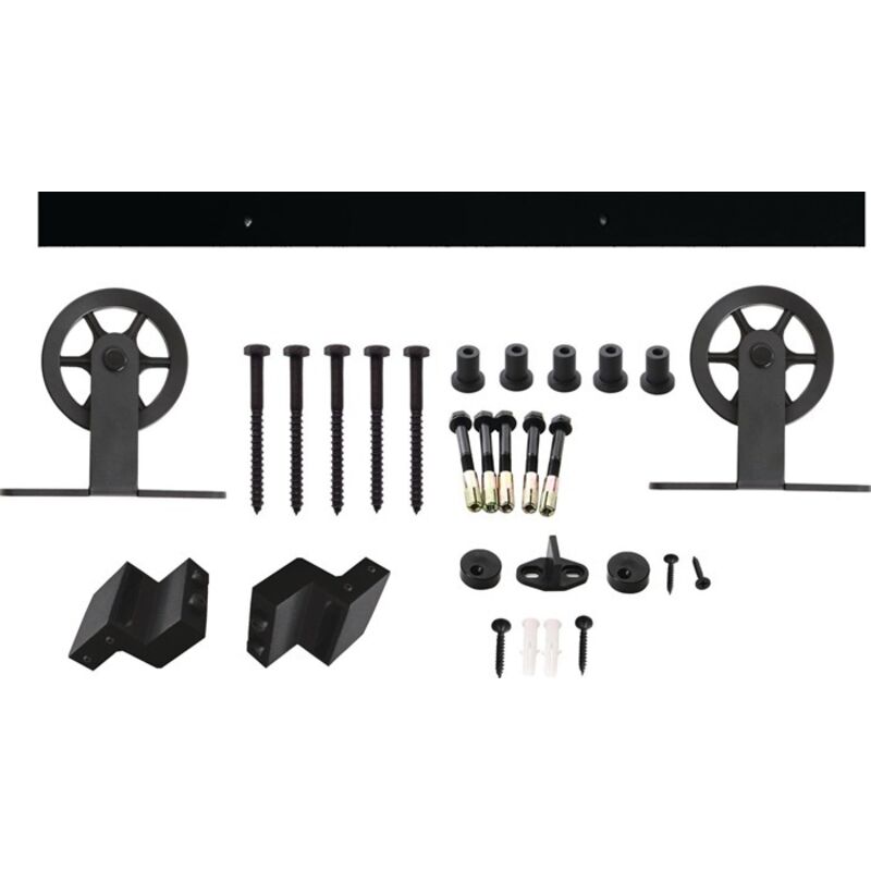 Intersteel - Système coulissant 450120 100kg 2000mm noir hlt 38-40mm Complet. - 23450120