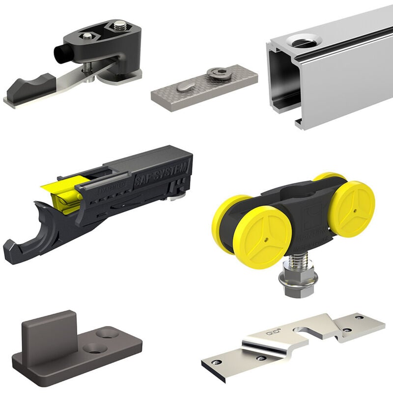 Slid'up By Mantion - Système coulissant slid'up 1000 pour une porte de séparation - 2 rails aboutables 1 m - 80 kg