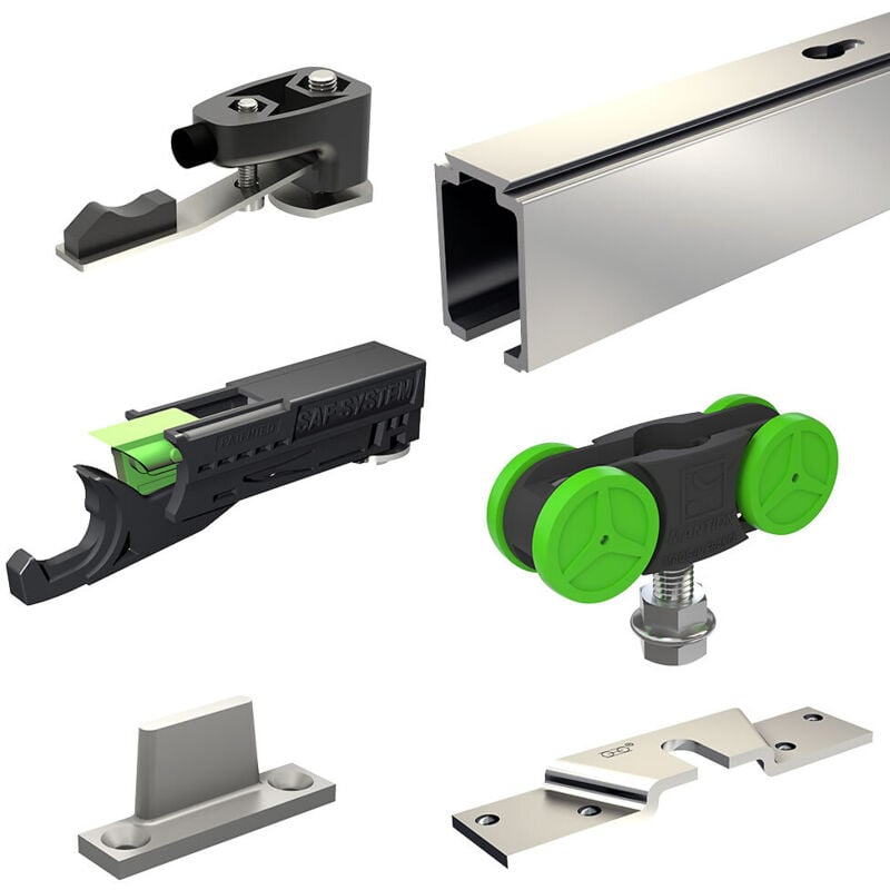 Slid'up By Mantion - Système coulissant slid'up 1000 pour une porte de séparation - rail 1,95 m en aluminium - 40 kg