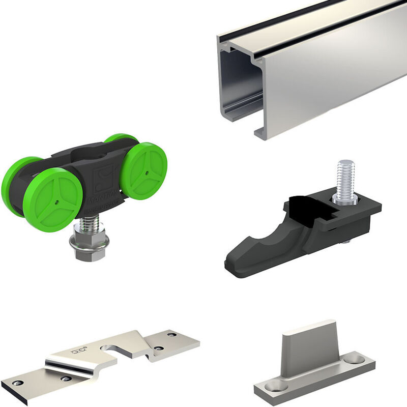 Système coulissant slid'up 1100 pour une porte de séparation - rail 1,95 m - 40 kg