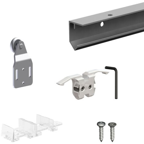 Système coulissant SLID'UP 120 pour 1 porte de placard - rail 1,5 m - 45 kg