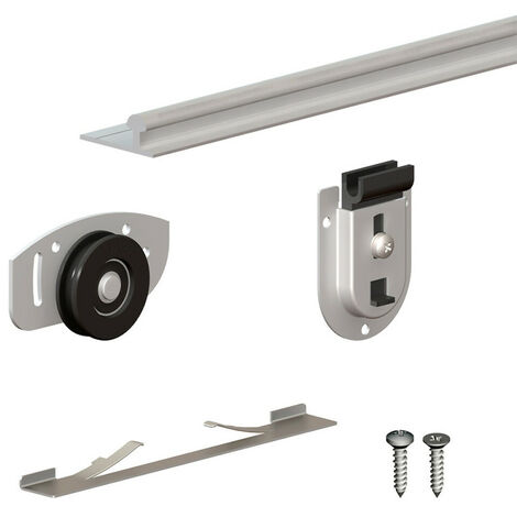 Système coulissant SLID'UP 130 pour 2 portes de placard - rail 1,5 m - 70 kg