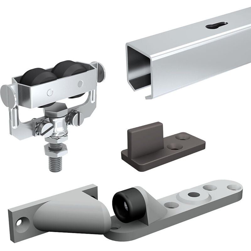 Slid'up By Mantion - Système coulissant slid'up 1300 pour 1 porte extérieure - rail 1,95 m acier galvanisé - 60 kg