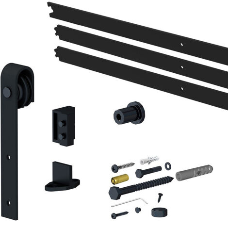 Système coulissant SLID'UP 240 Barn Door pour 1 porte de séparation - 3 rails de 1 m - 100 kg