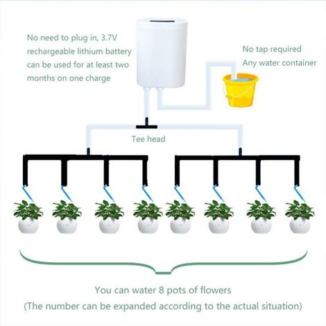 Système d&39irrigation solaire goutte-à-goutte, contrleur de pompe à eau automatique pour plantes à fleurs et maison, minuterie de pompe à eau,Fédération de russie,03 YDJH8