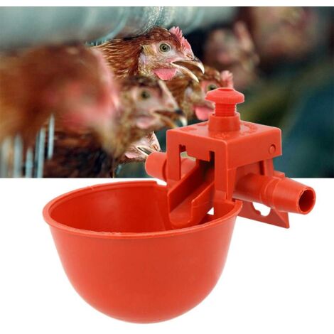 Système D'abreuvement Automatique, Abreuvoir de Volaille de Poulet à l'eau de Poulet, 10pcs Abreuvoir de Volaille de Poulet Abreuvoir Bol d'eau Tasse d'eau Potable Accessoires de Cage à Outils