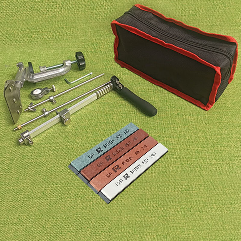 Choyclit - Système d'affûtage de couteaux en alliage d'aluminium à angle constant avec 4 pierres