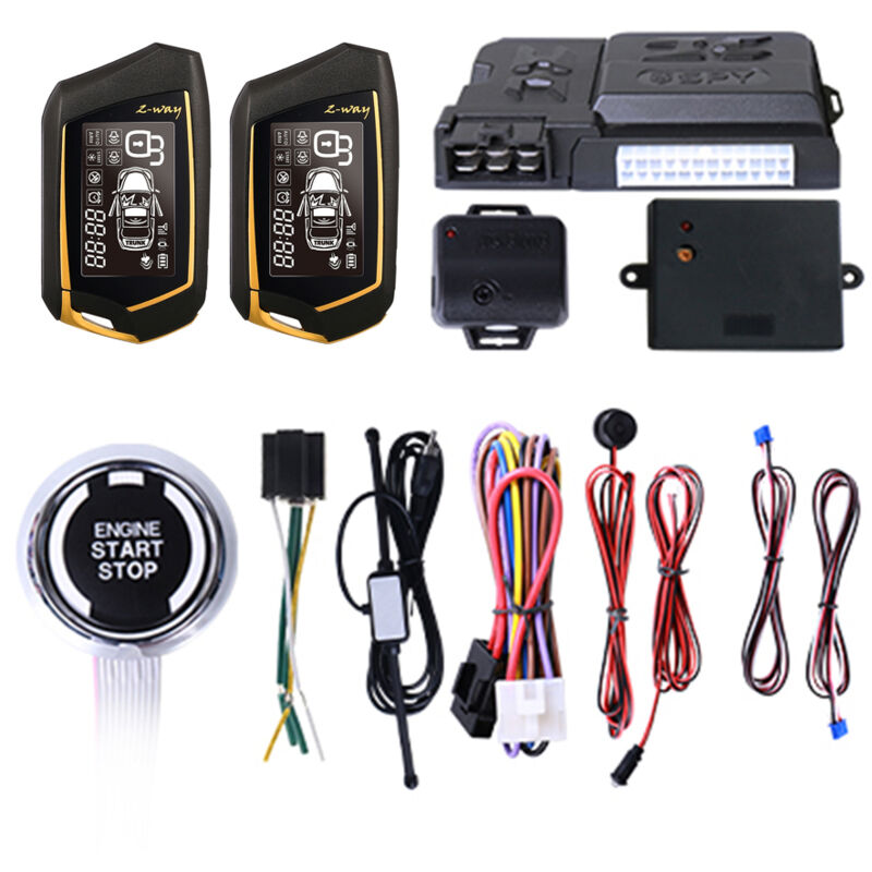 Lifcausal - Système d'alarme antivol de voiture, démarrage à distance, entrée sans clé pke, bt, démarrage à distance, kit de verrouillage central,