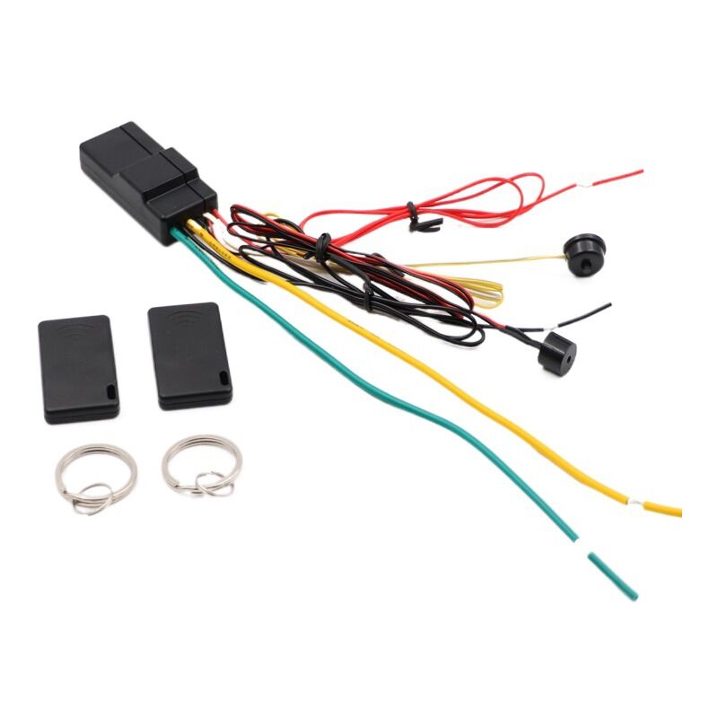 Système d'alarme antivol et antivol de moteur de voiture 12V avec capteur sans fil 2.4G