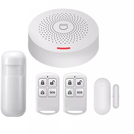 Système d'alarme de sécurité domestique sans fil Tuya, wi-fi, anti-cambriolage, contrôle via application, capteur de mouvement PIR