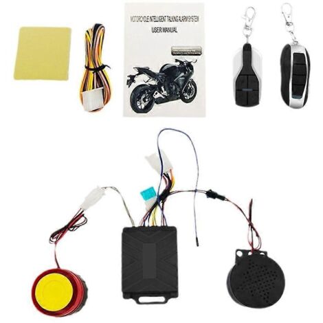 Système d'alarme moto 125db antivol, avertisseur de sécurité motocyclette, alerte anti-effraction avec capteur, protection fiable pour véhicule.
