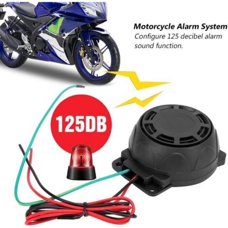 Système d\'alarme moto Enceintes de sécurité Télécommande bidirectionnelle Système de sécurité anti-vol