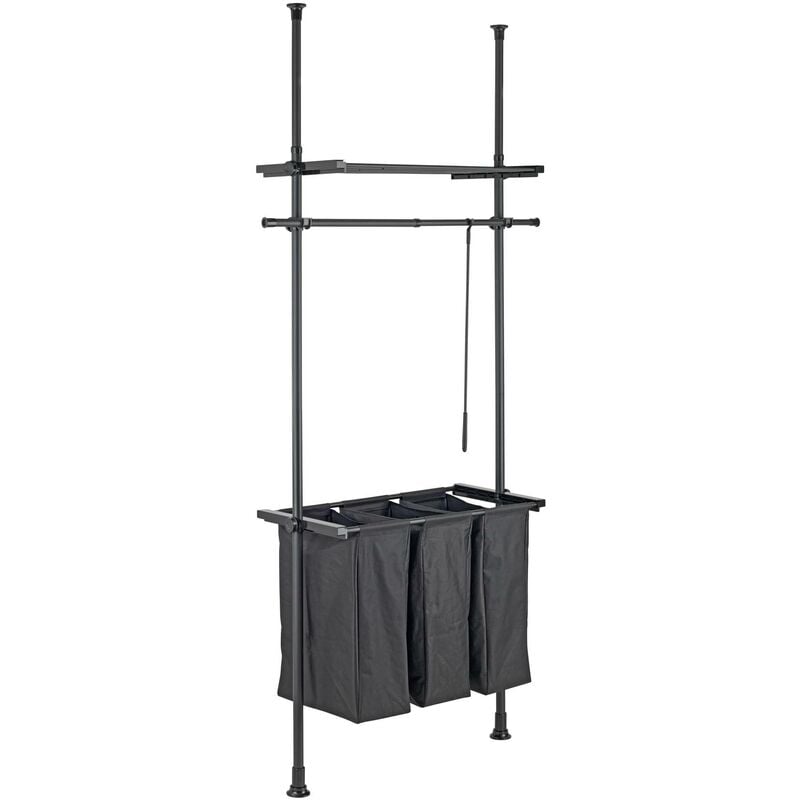 Wenko - Système d'armoire télescopique avec panier à linge, Hercules