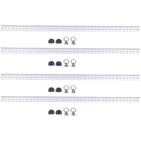 Système d'arrimage en aluminium robuste avec 8 raccords toriques pour motos, VTT, motos tout-terrain, tracteurs utilitaires, argent