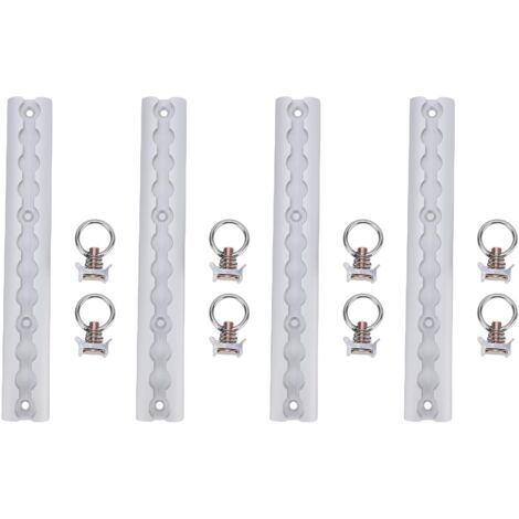 Système d'arrimage robuste en aluminium avec 8 joints toriques pour motos, VTT, motos tout-terrain, tracteurs utilitaires, camionnettes, argent, 304 mm
