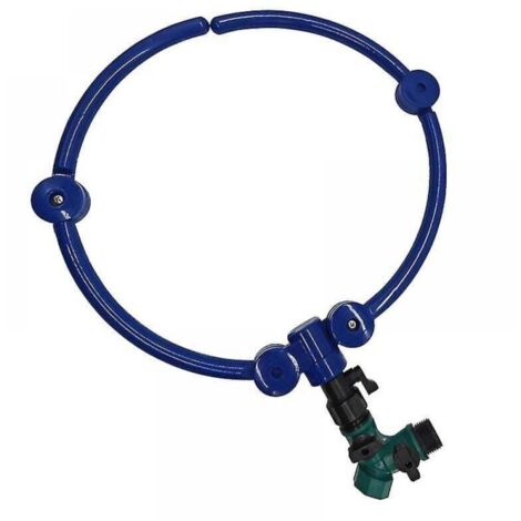 Système d'arrosage Anneau d'arrosage circulaire et système d'irrigation ciblé avec séparateur de tuyau en Y pour nouveaux arbres Plantes d'extérieur Jardin surélevé