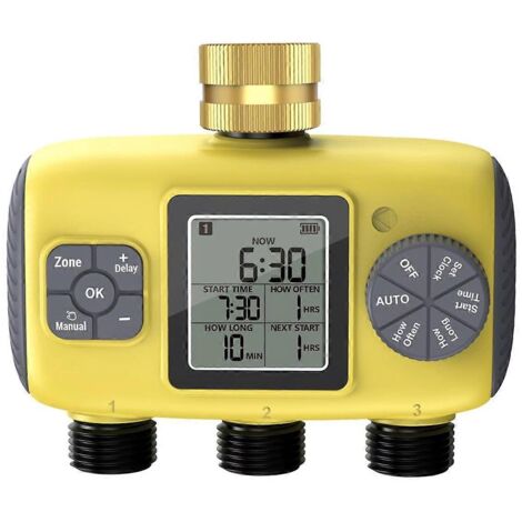 Système d'arrosage automatique à 3 sorties pour jardin