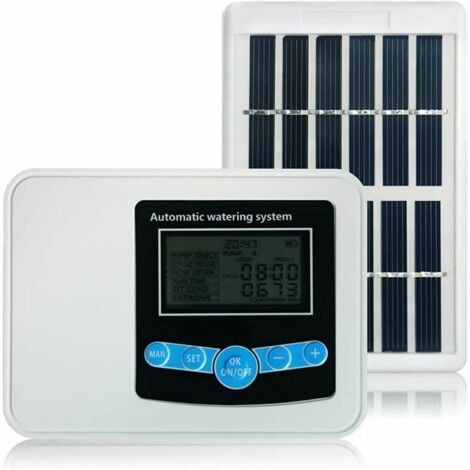 Système d'arrosage automatique, mise à niveau du jardin solaire dispositif d'arrosage automatique des plantes d'extérieur auto drip irigation d'énergie solaire de chargement de plante en pot Dright po
