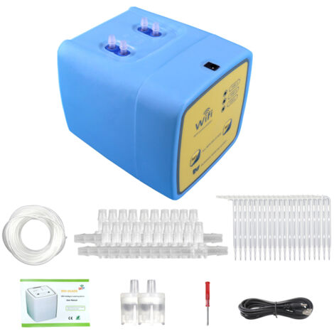 Système d'arrosage intelligent Wi-Fi double pompe irrigation goutte à goutte automatique programmable contrôlable via application mobile