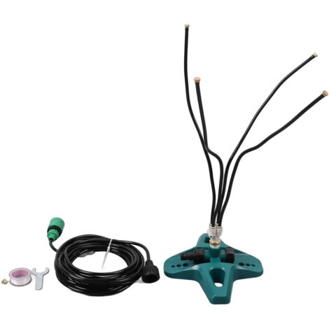 Système de brumisation debout 8 mètres avec raccord fileté US pour jardin, piscine et rafraîchissement animaux
