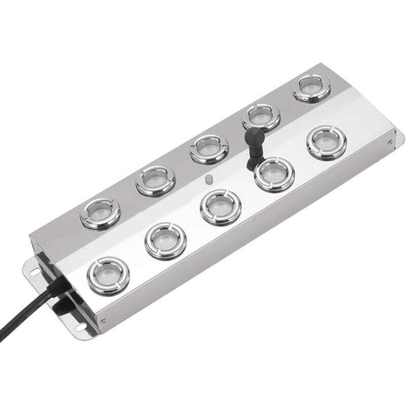 Système de brumisation extérieur pour étangs de poissons et jardins Construction en acier inoxydable réglable (dix têtes)