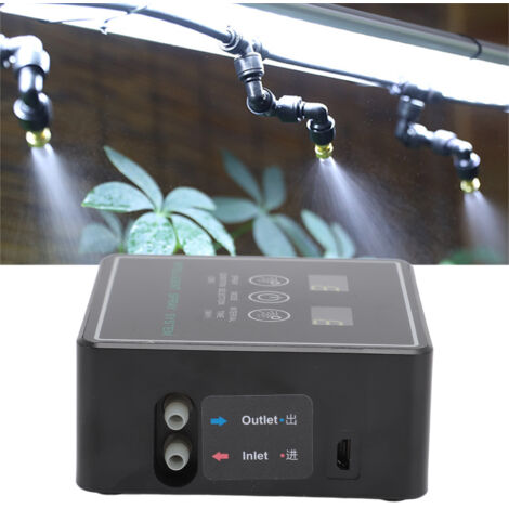 Système de brumisation pour reptiles avec timer, modèle avec diffuseurs multidirectionnels ABS/PE, kit complet de 21 accessoires