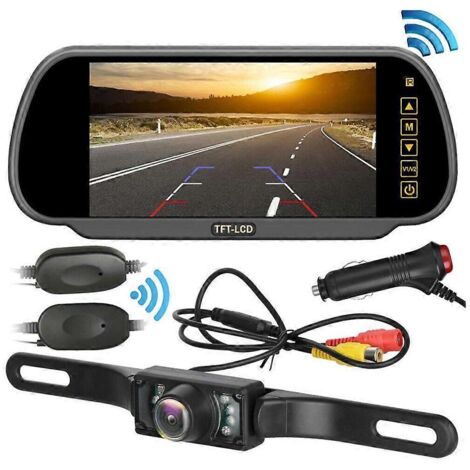 Système de caméra de recul avec écran LCD TFT 7 pouces, étanche, pour camping-cars, camions et voitures.