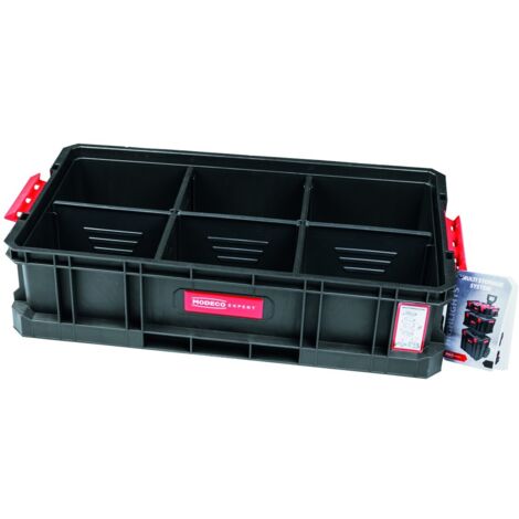 Système de conteneurs à outils, boîte ouverte 14,3 l, 5 compartiments réglables [EXPERT]