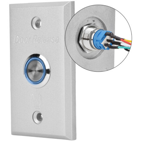 Système de contrôle d'accès de porte avec bouton de sortie et interrupteur à voyant lumineux