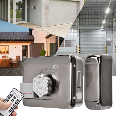 Système de contrôle d'accès sans fil 12V avec télécommande et serrure électrique pour porte