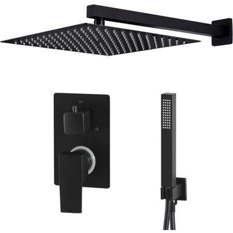Système de douche Acier inoxydable 201 Noir CFW738214