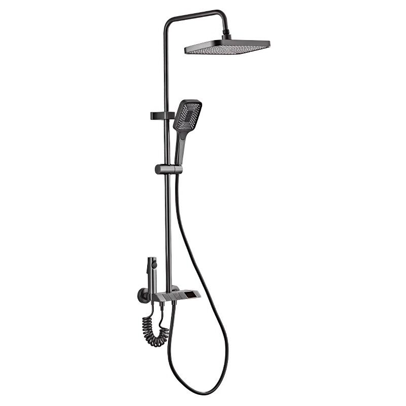 Système de douche avec affichage numérique de la température, jeu de robinets de douche