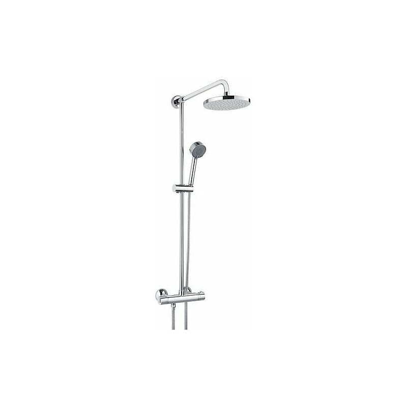 Systeme de douche Serie Ascona Mitigeur, tete de douche 200 mm, douchet te thermostat