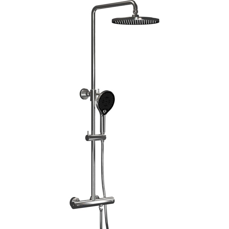 Système de douche thermostatique 4011 Basic avec douchette à main - sélection du pommeau de doucheSans tête (de douche) - Bernstein