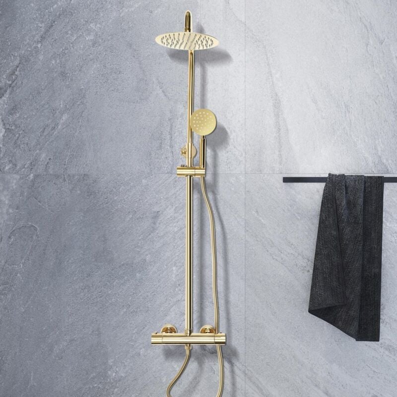 Senderpick - Système de douche Vintage ensemble de douche robinet de douche baignoire dorée