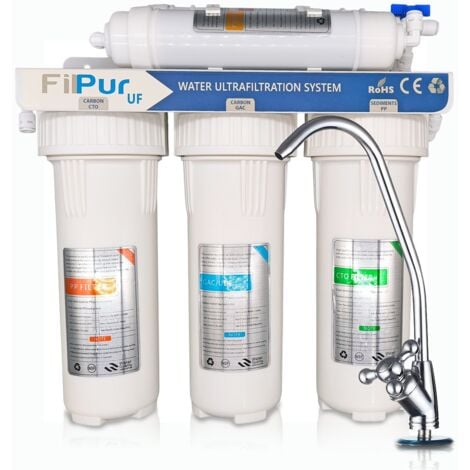 ROSMMEL Système de filtrage d'eau par UF Ultrafiltration 5-Stage sous l'évier