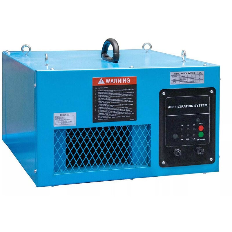 Système de filtration d'air Leman SFA100 100W débit 765m3/h avec télécommande