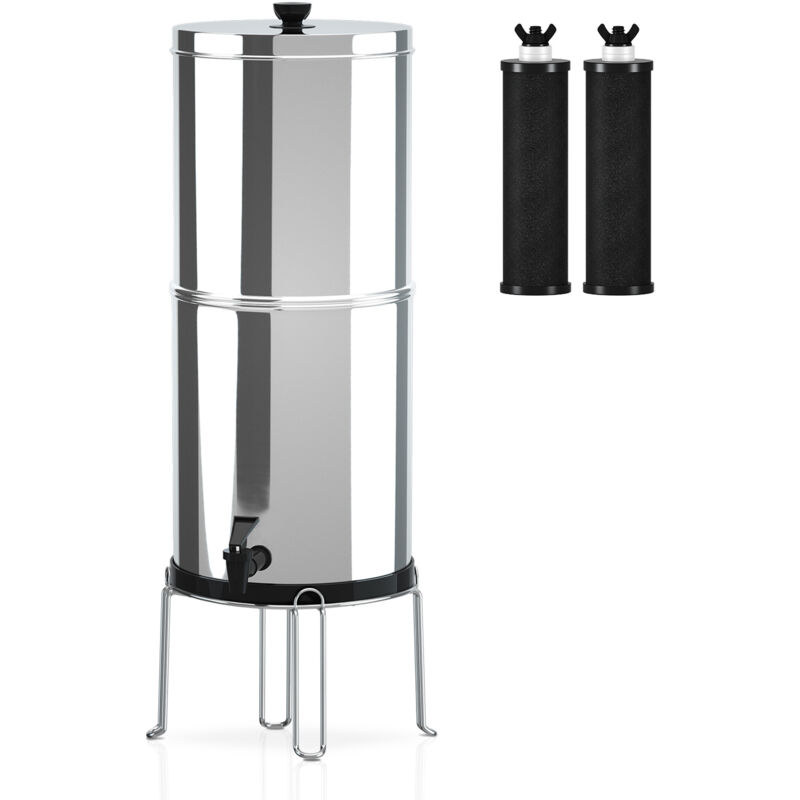 Système de filtre à eau par gravité, seau de Filtration d'eau avec support pour la maison, Camping en plein air, randonnée, préparation aux