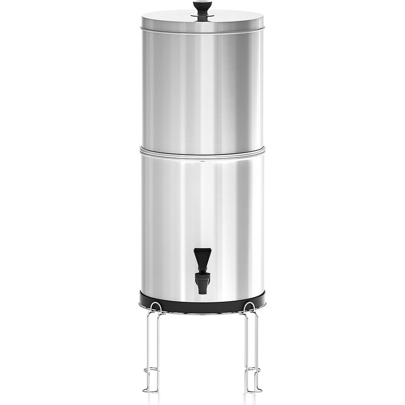 Decdeal - Système de filtre à eau par gravité, seau de Filtration d'eau pour la maison, Camping en plein air, randonnée, préparation aux situations